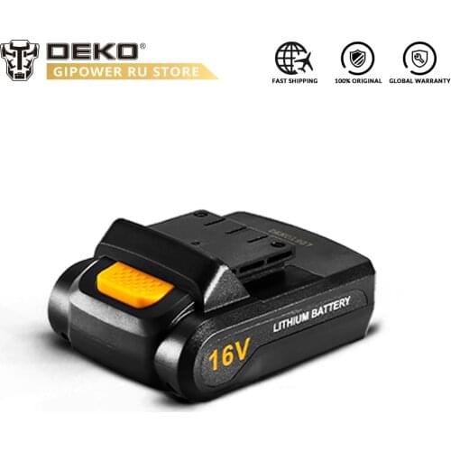 DEKO Battery16V 16V Lithium Ion Battery Pack for Loner 16V Cordless Drill