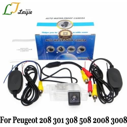 Wireless Car Rear View Camera For Peugeot 208 301 308 508 2008 3008 2012~Present / NTSC PAL HD CCD Auto Reverse Parking Camera