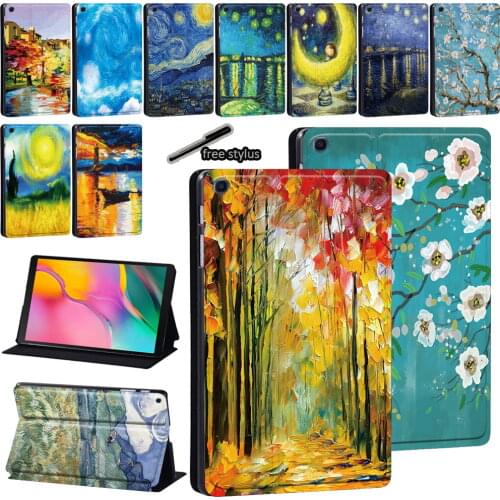 Print Pattern PU Leather Tablet Case for Samsung Galaxy Tab A 8.0"/9.7"/10.1"/10.5"/Tab E 9.6"/Tab S5e 10.5"/Tab S6 lite 10.4"