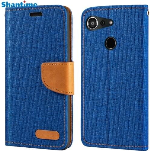 Oxford Leather Wallet Case For Kyocera Android One S6 With Soft TPU Back Cover Magnet Flip Case For Kyocera Android One S6