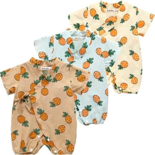 Korean Version baby clothes Infant Bodysuit newborn Baby Print Pattern Clothes Unisex Infant Jumpsuit Baby boy 1 Year Costume