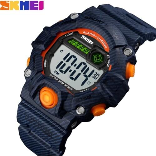 SKMEI Children Sports Watches Fashion LED Quartz Digital watch for kids Boys Girls 50M Waterproof Outdoor Sport Wristwatches