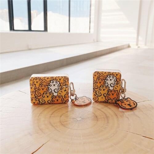 For Airpods pro 2 1 Cartoon tiger Earphones Case For Air pods Bluetooth Wireless Earphone Protective Skin Cover Box cases capa