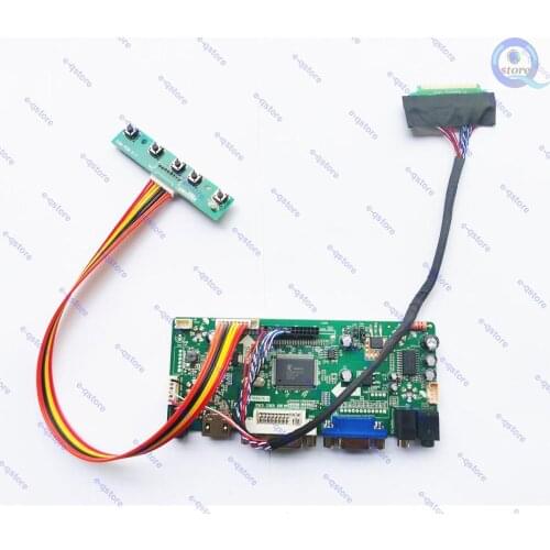 E-qstore:Turn N121IB-L06 1280X800 Panel Screen to Monitor-Lvds Lcd Controller Driver Converter Board Diy Kit HDMI-compatible VGA