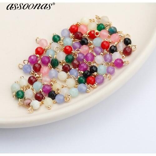 Assoonas M899,earring necklace making accessories,18k gold plated,natural stone,hand made,diy earrings,jewelry making,50pcs/lot