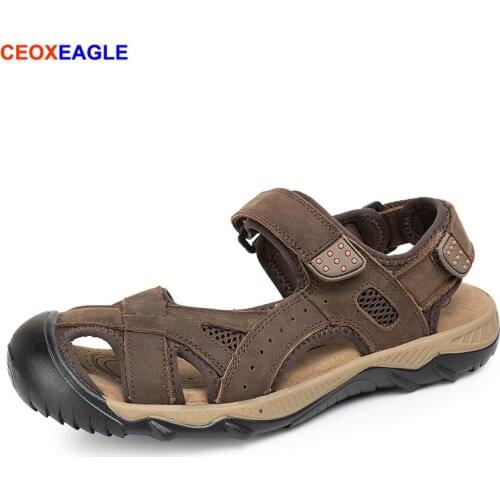 Classic Men Soft Sandals Comfortable Man Summer Shoes Leather Sandals Big Size Soft Sandals Mens Roman Comfortable Adults Summer