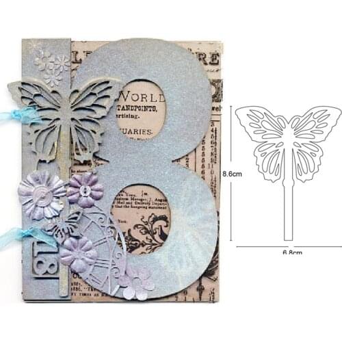 Butterfly Stick Border Metal Cutting Dies for DIY Scrapbooking Dies Paper Cards Making Embossing die cut Decorative craft dies
