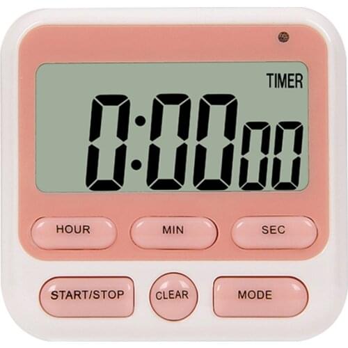 Mini Sleep Stopwatch Kitchen Magnetic Digital Display Timer Count Up Countdown Digits Alarm for Cooking Baking Sports