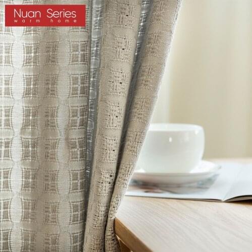 Solid Gray Thick Tulle Curtains For Living Room Bedroom Sheer Curtains Modern Voile Decorative Window Treatments Customized