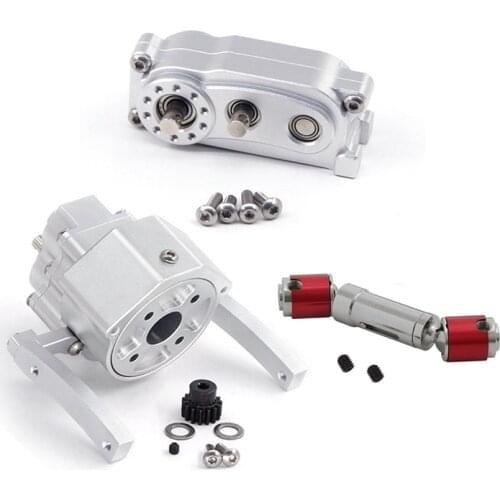 Front Motor Transmission Prefixal Gearbox Transfer Case for 1/10 RC Crawler Car Axial SCX10 & SCX10 II Parts