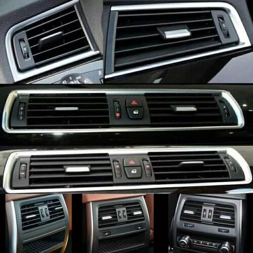 Front Row Wind Left Center Right back row Air Conditioning Vent Grill Outlet Panel With Chrome Plate For BMW 5 Series F07 GT