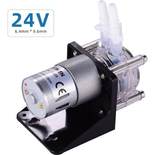 Adjustable 12V Peristaltic Pump with Silicone Tubing High Flow Water Liquid Pump Dosing Vacuum Pump Self-Priming Anti-Corrosion