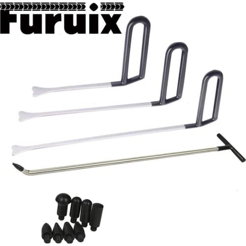 Dent Removal Rods Tools Dent Repair Kit Rod Whale Tail tap down with R1 push hooks