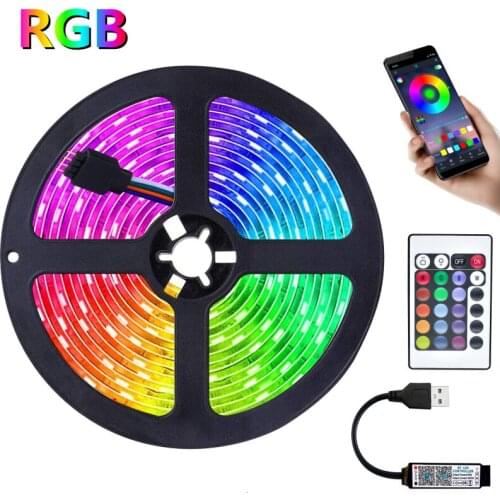 LED Strip LightUSB Powered Strips With Remote RGB 2835 Bluetooth-compatible Color Changing LED TV Backlights For Home Decor