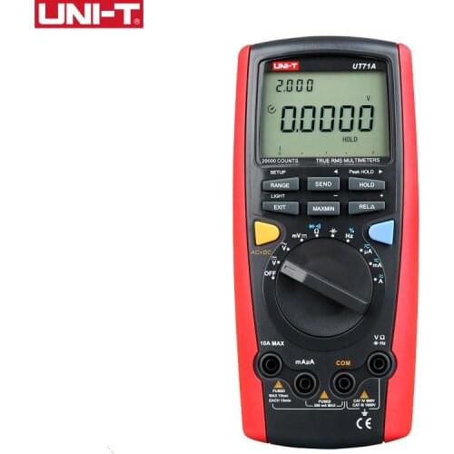 UNI-T UT71A Intelligent Digital Multimeter LCD 19999 Display AC DC Current Voltage USB Interface True RMS REL Auto Range