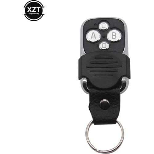 433.92Mhz Remote Control Duplicator Copy For TOP Universal 433MHZ Garage Door Gate Key 4 Metal Button Slider Leather Copy Remote