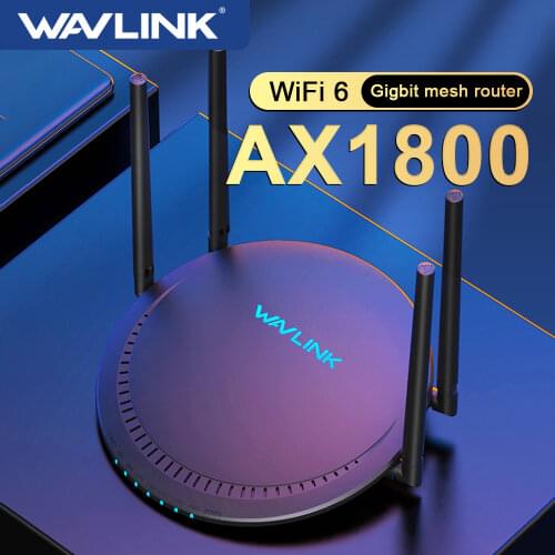 Wavlink AX1800 WiFi 6 Mesh Router Dual Band AC1800 Gigabit Wireless Internet Router MU-MIMO+OFDMA| Parental Control & QoS Router