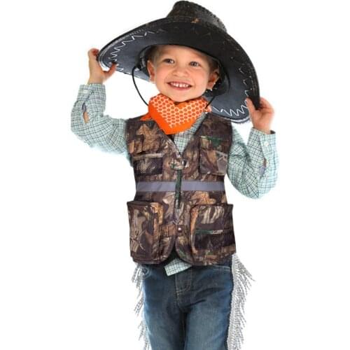 Child Multi-Pocket Vest ，Breathable Camouflage Waterproof Jacket for Outdoor Games
