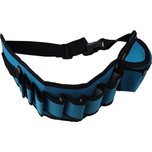 1 Piece Oxford Waist Pack Portable Tool Bag Electrician Wrist Tool Belt Screws Nails Drill Bits Holder Repair Tools Pockets