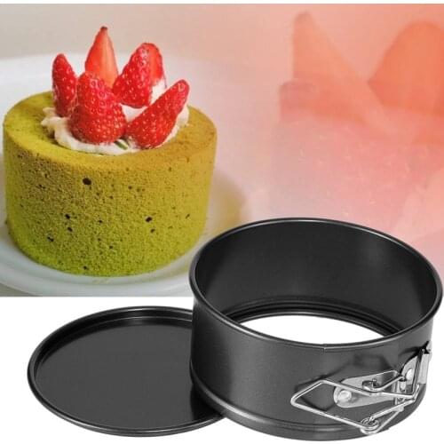 4-Inch Mini Springform Pan Set 4 Piece Small Nonstick Cheesecake Pan For Mini Cheesecakes Pizzas and Quiches