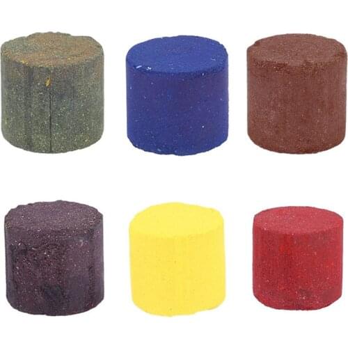 6pc Halloween Party Magic Props Colorful Smoke Pills Combustion Smog Cake Effect Smoke Bomb Pills Portable Photography Prop