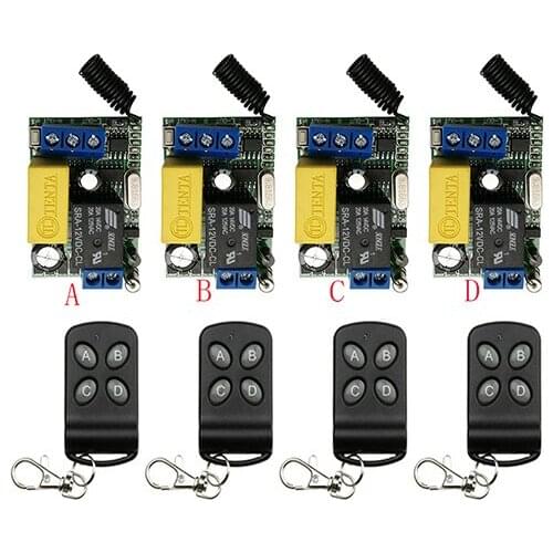 AC220V 1CH 10A Wireless Remote Control System transmitter and receiver universal gate remote control /radio receiver/shutters