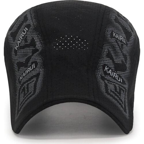 Quick Drying Perforated Dad hat Breathable Adjustable Baseball Cap Outdoor Sunshade Mesh Cap for Golf Running