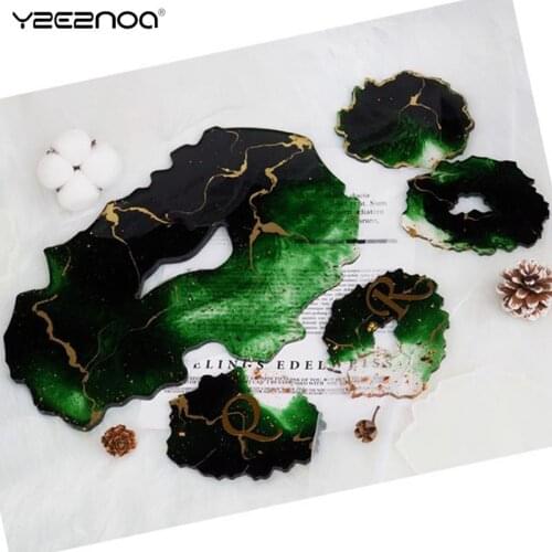 Tea Tray Tea Set Holder Silicone Mold For Resin Jewelry Tools Crystal Epoxy Resin Mold For DIY Mirror Large Mold Tea Coaster