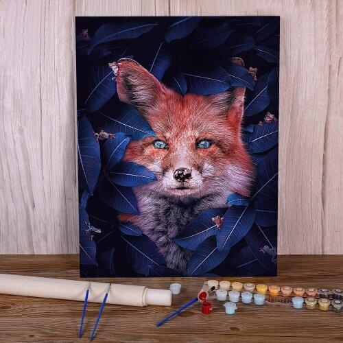 Flower Animals Paint By Numbers Complete Kit Acrylic Paints 40*50 Boards By Numbers Loft Wall Picture For Kids For Wholesale