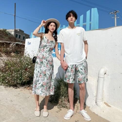 New women skirt and men T+ shorts couples clothes couples clothing