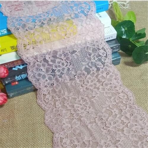 I-4 17cm E1999 white chantilly Colorful wide lace trim band Ribbon For Ladies Vest corset nightgown bib