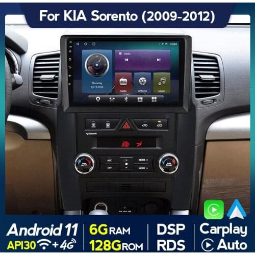 IPS 2din Android11 Car Auto Radio Multimedia For Kia Sorento 2009 2010 2011 2012 GPS Navigation Speler Stereo WIFI Carplay DSP