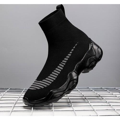 2020 New Men Women Socks Shoes High Classic Casual Male Sneakers Mesh Comfortable Couples Shoes Fashion Big Size Mens Shoes 45