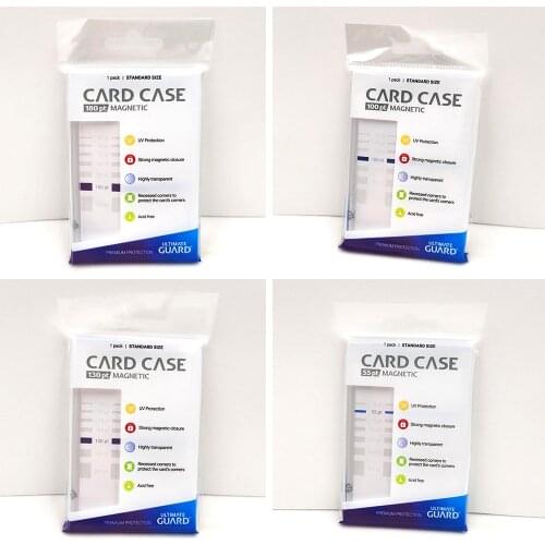 35/75/100/130PT Ultimate Guard Clear Cards Bricks One Touch Magnetic Holder Top Loader Protector for Trading Board Gaming Cards