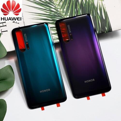 Official Tempered Glass Cover For Huawei Honor 20 Pro Battery Housing Door Cover Back Original Replacement for Honor 20 Pro