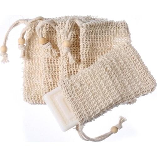 10pcs/set Soap Saver Exfoliating Natural Sisal Soap Bag Pouch For Prolong Soap Life 9×14cm