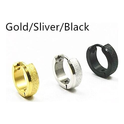 50pcs Free Shippment Body jewelry-All Stainless Steel Women Men PUNK EMO Ear Stud Earring Hoop Ear Piercing