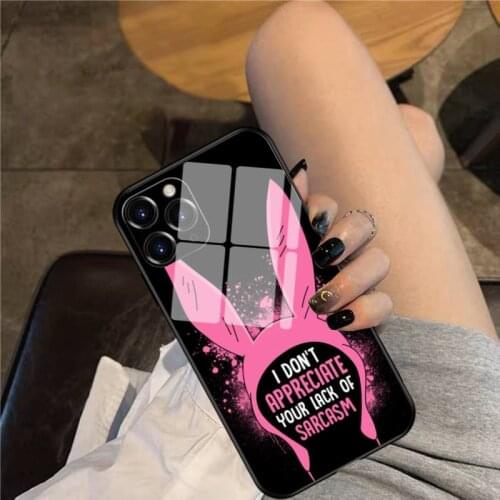 Bobs Burgers Phone Case Glass Phone Case For iphone 12 11 Pro Max XS XR X 8 7 Plus SE2 Case