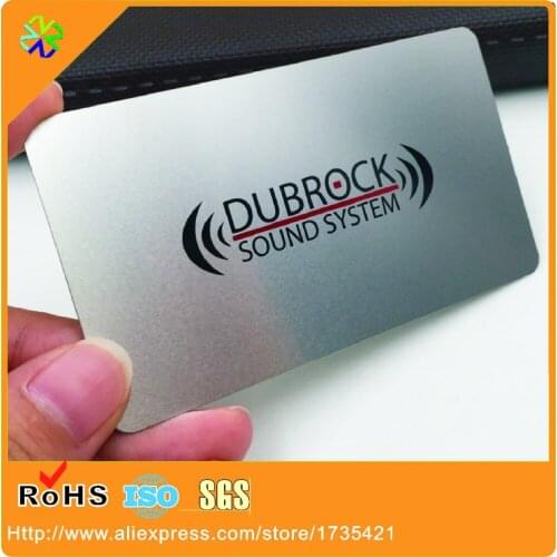 Heat Transfer Metal Business Card with Free Sample