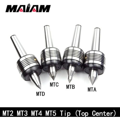MT2 MT3 MT4 MT5 Morse CNC lathe rotary center standard double cone head Live Center For Morse turning center double top center