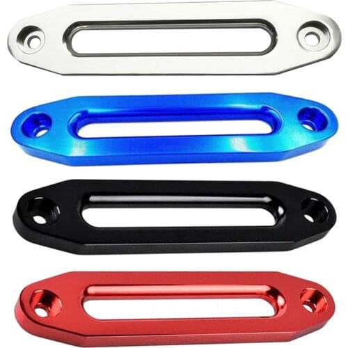 12000 Lbs 10 Inch Winch Rope Guide Silver Blue Hawse Aluminum Fairlead For Winch Cable Rope Guide ATV UTV Off-Road 4WD