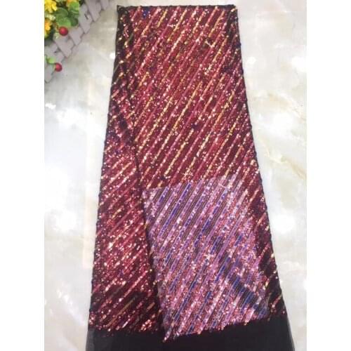 High Quality African sequins Lace embroidered Lace Fabric SYJ-11959 with good quality with Free Shipping