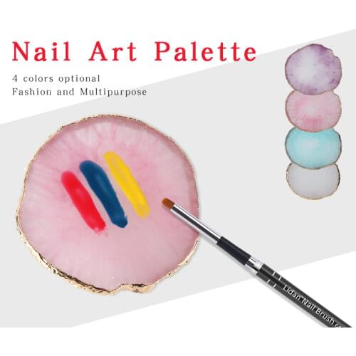 15 Designs Round Oval Retro Nail Plate Tips Display Showing Stand Board Palette Nail Art Practice Tools