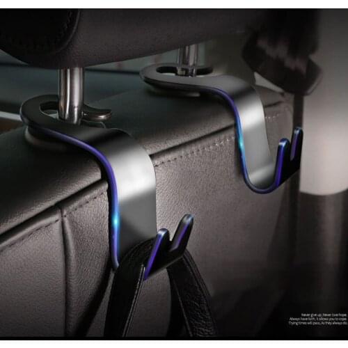 2 PCS Universal Car Seat Hook Hanger Bearing 40KG Car Hook Durable Car Coat Hook Holder Organizer Car Accessories Interior