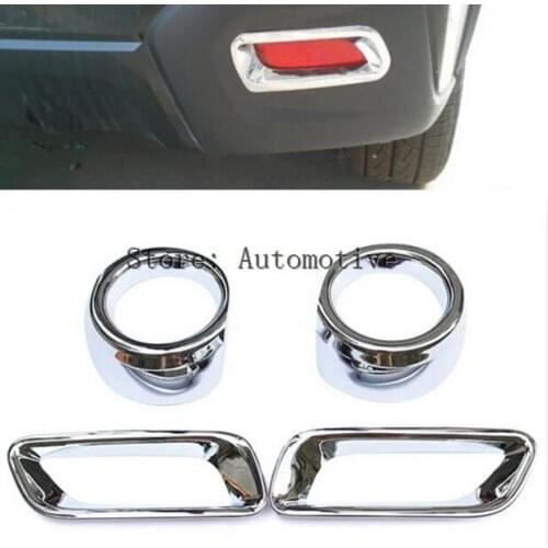 2012 2013 2014 2015 2016 2017 For Subaru XV Exterior Front&rear Fog Light Lamp Cover Frame Trim 4pcs