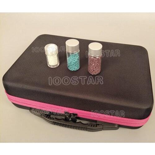 60 Bottles Diamond Painting Box Tool Container Storage Box Carry Case Holder Hand Bag Zipper Design Shockproof Durable