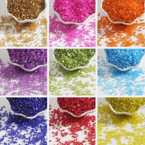 700pcs 2mm Multicolors Tube Glass Seed Beads Loose Austria Crystal Faceted Beads Spacer Beads For Jewelry Making DIY Accessories