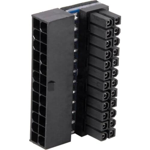 Motherboard Adapter ATX4P Female To 24P Male 90 Connector Steering Yoke Laptop Computer Accessories