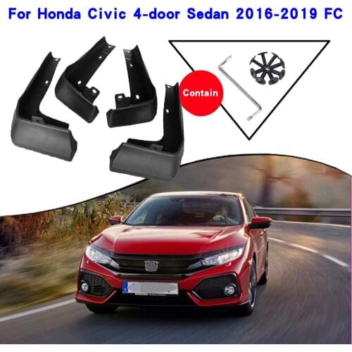 Car Accessories For Honda Civic 10th Gen FC FC1 FC2 FC5 2016-2019 Mudguards Splash Guards Fender Mudflaps Car Fender Mud Flaps