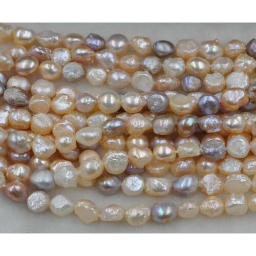 Wholesale Baroque 7.5-9.5mm Baroque natural cultured freshwater pearl